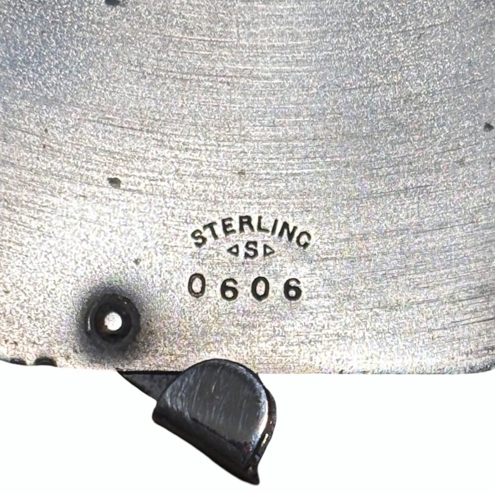 Sterling Silver Accessory with Unique Markings - Picture 3 of 5
